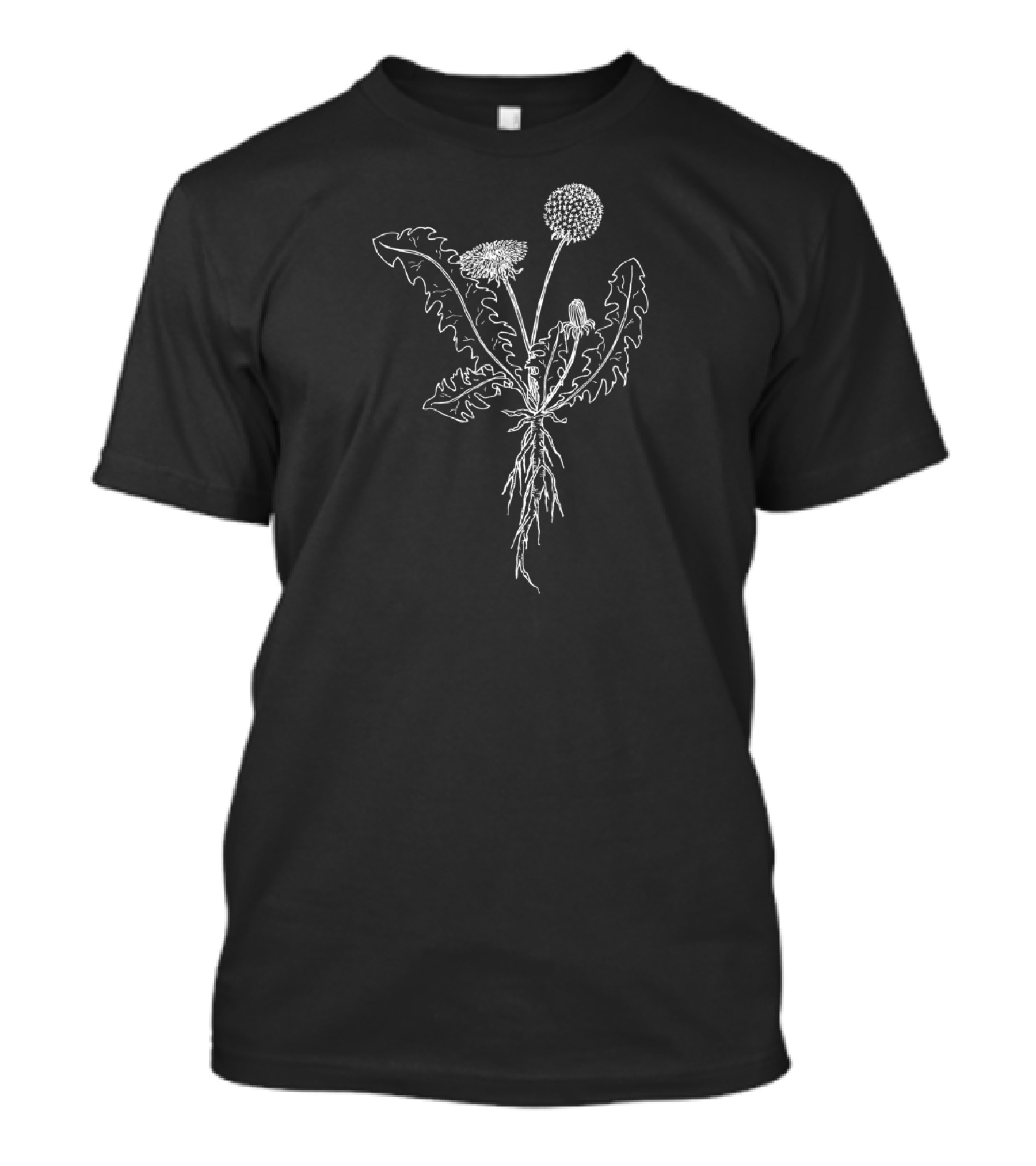Dandelion Botanical Gardener Drawing T-Shirt