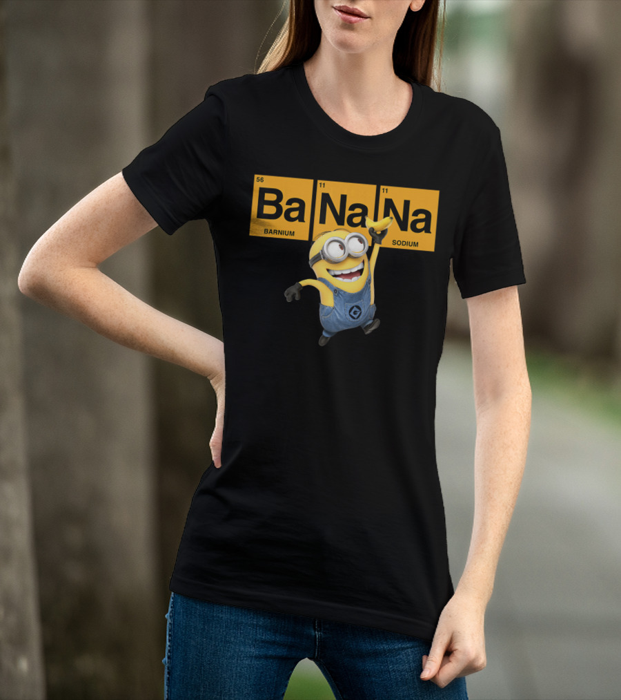 Despicable Me Minions Ba Na Na Elemental Square Happy T-Shirt