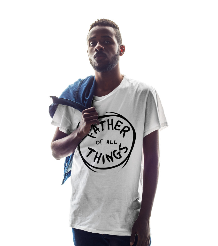 Dr. Seuss Father Of All Things Emblem Typography Circle T-Shirt