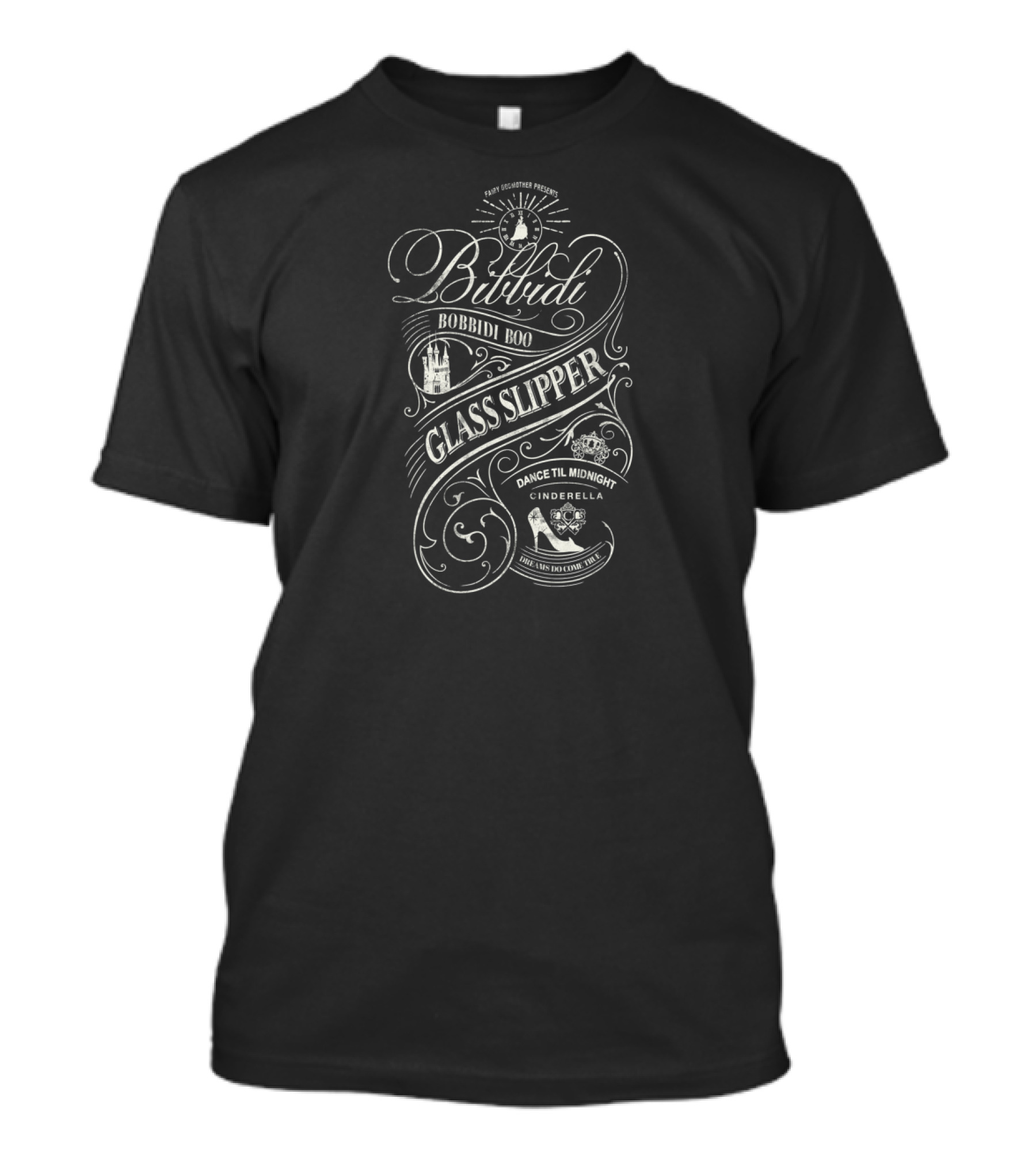 Cinderella Bibbidi Bobbidi Boo Glass Slipper Dance Til Midnight T-Shirt