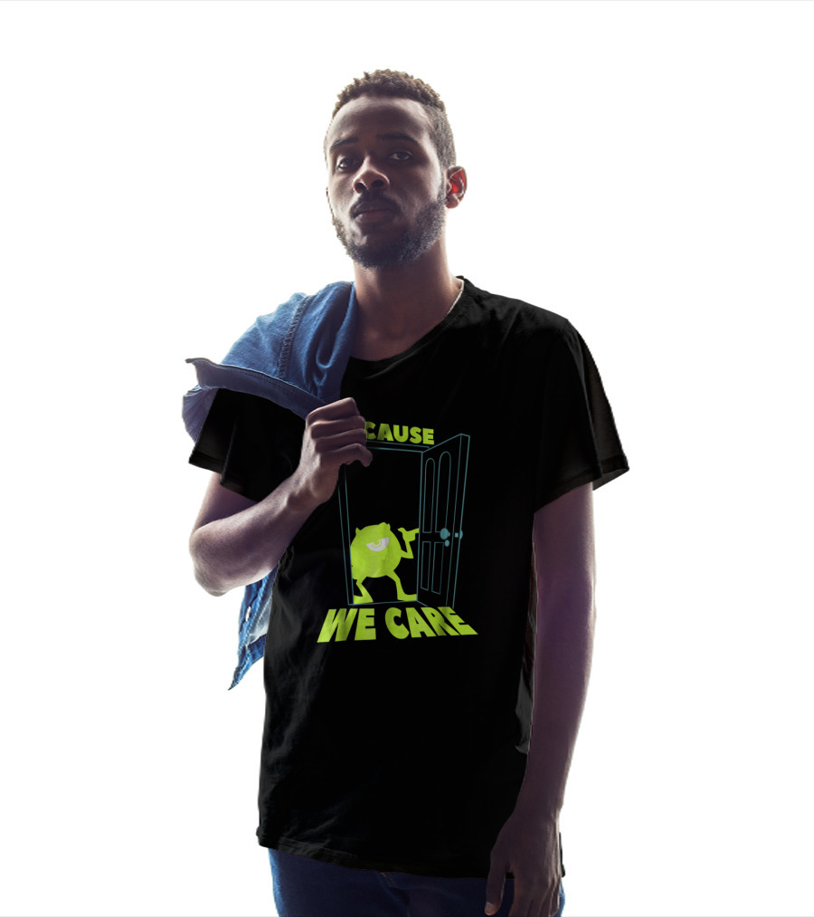 Disney Pixar Monsters Inc. Mike Because We Care Doorway T-Shirt