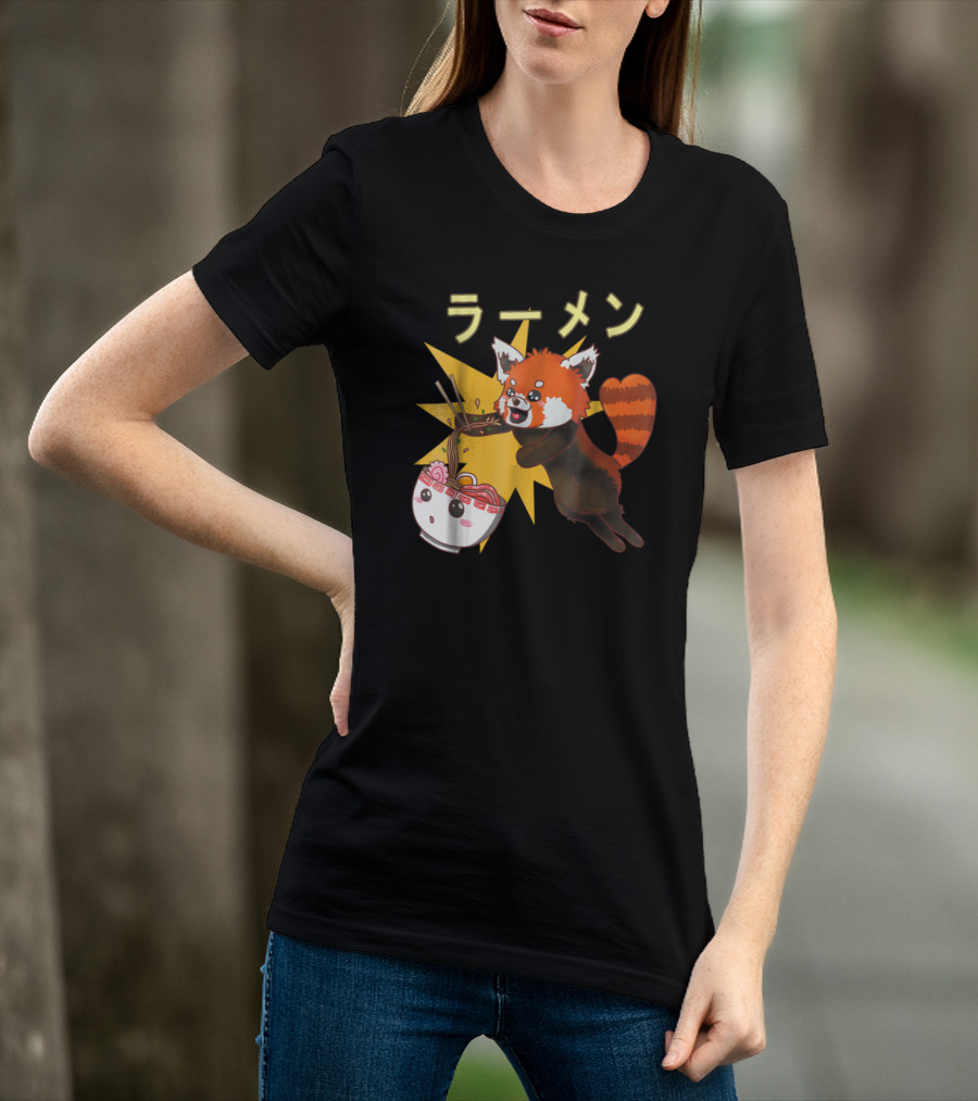 Red Panda Ramen Noodle Lover T-Shirt