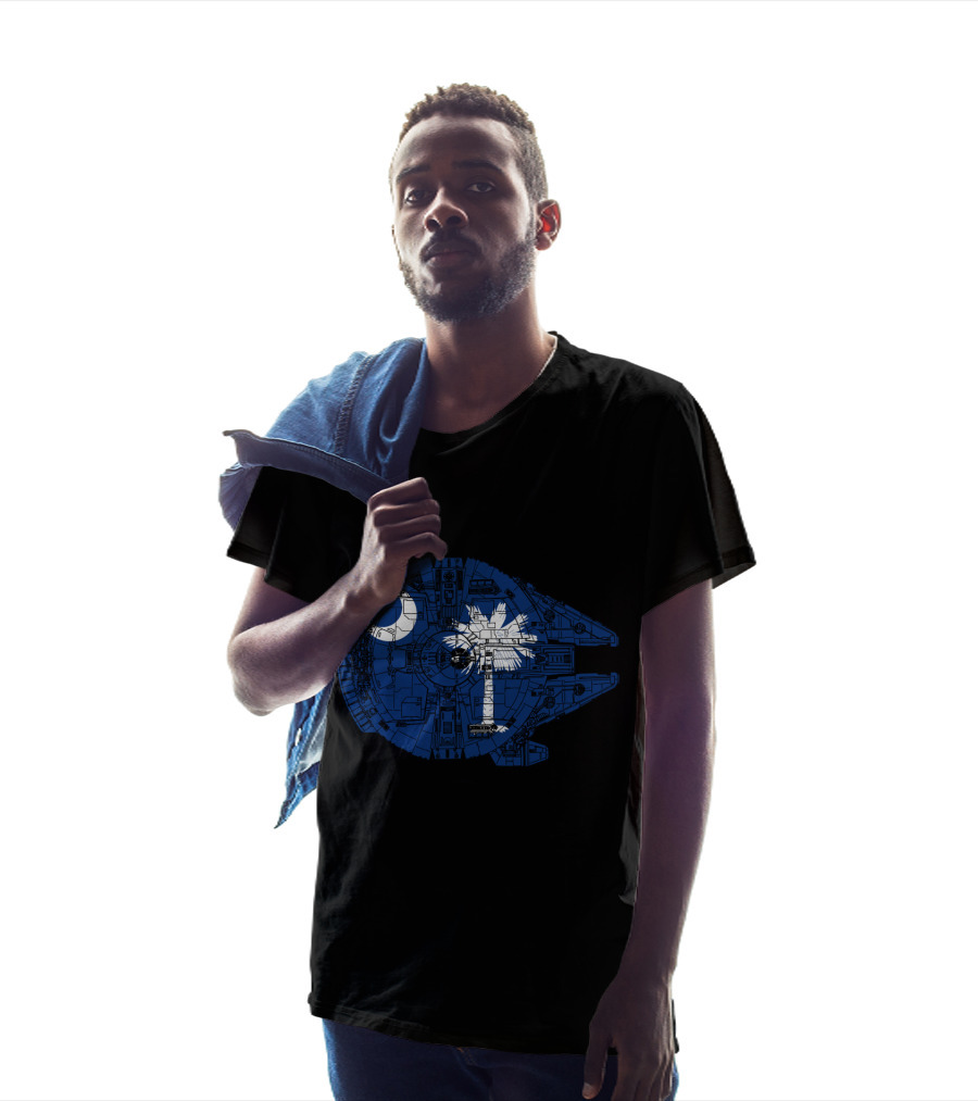 South Carolina Flag Millennium Falcon T-Shirt