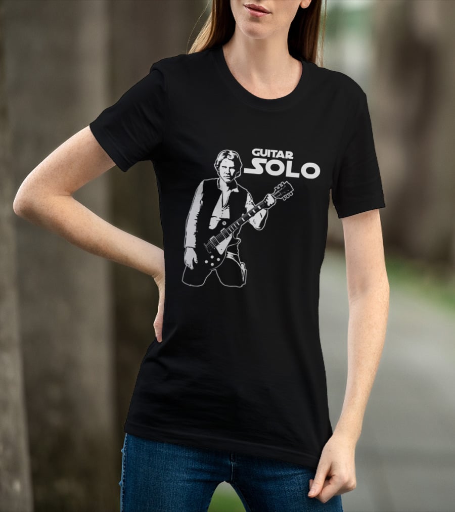 Guitar Solo Star Wars Han Solo With Guitar T-Shirt