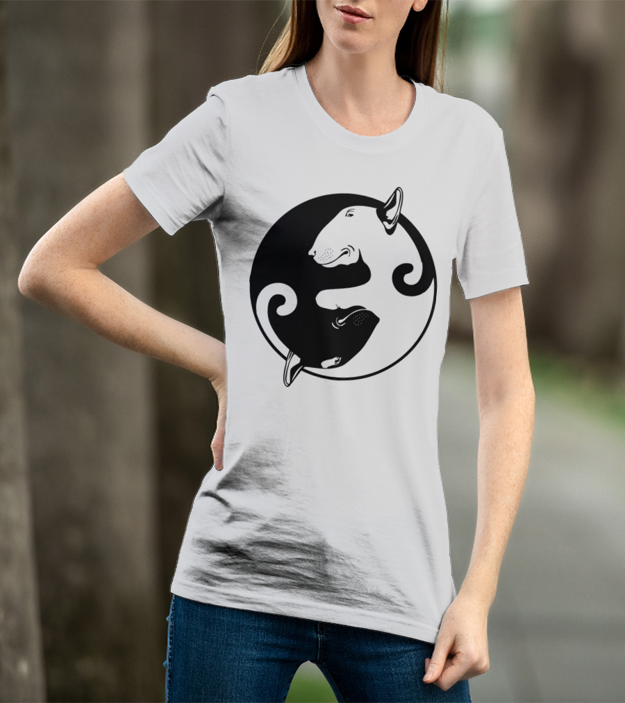 Yin Yang Bullterrier T-Shirt