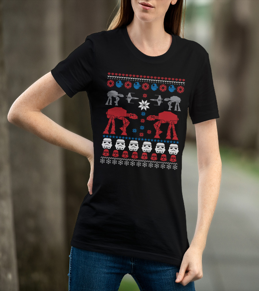 Star Wars Civil War AT-ATs Tie Fighters And Stormtroopers T-Shirt