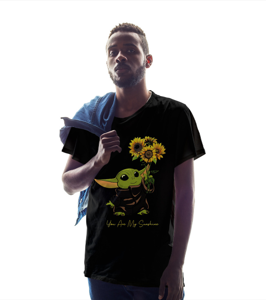 Baby Yoda You Are My Sunshine Sunflowers T-Shirt