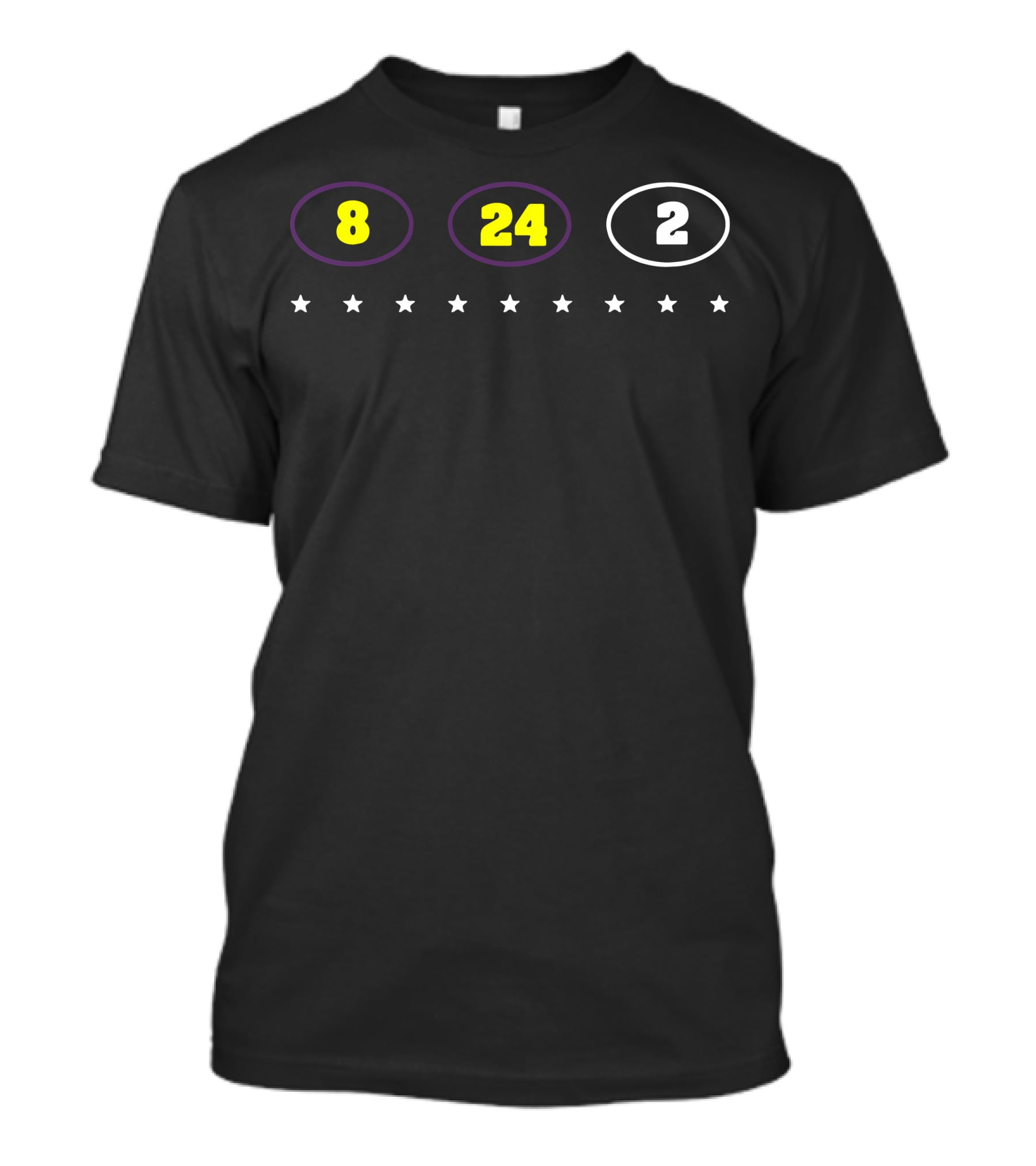 Koba Bryant 8 24 2 Stars T-Shirt