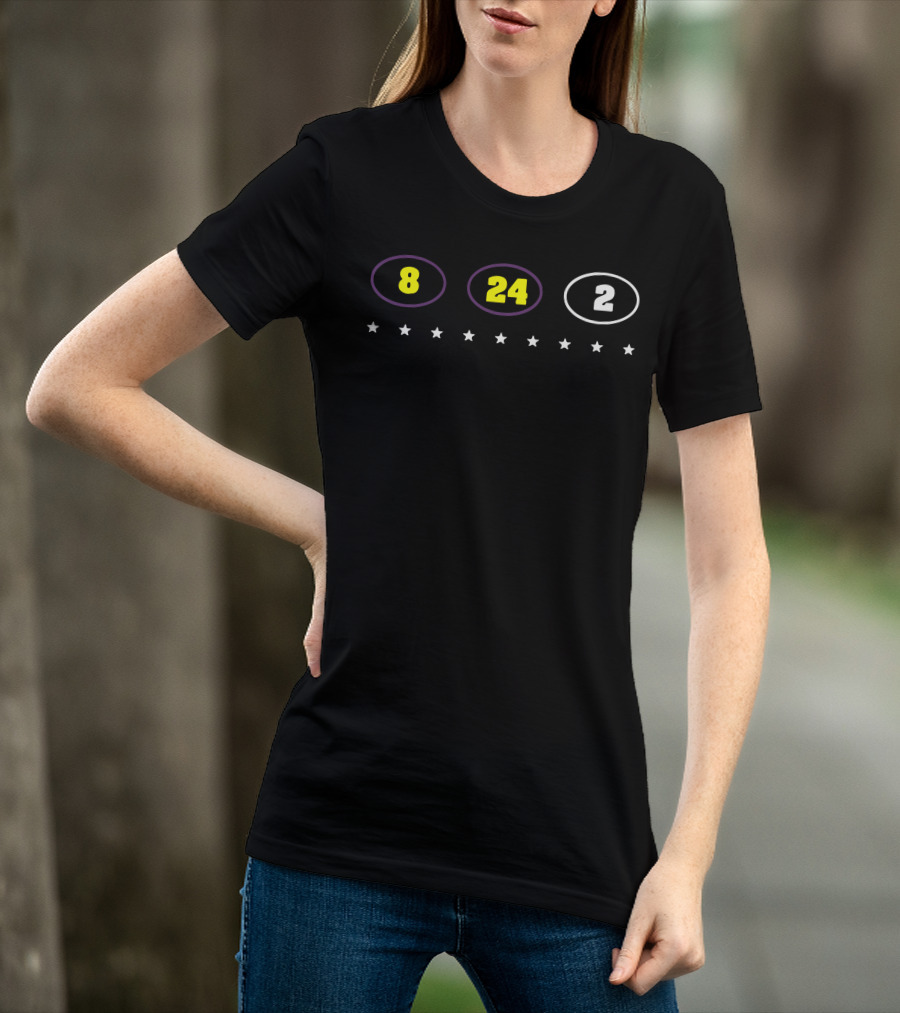 Koba Bryant 8 24 2 Stars T-Shirt