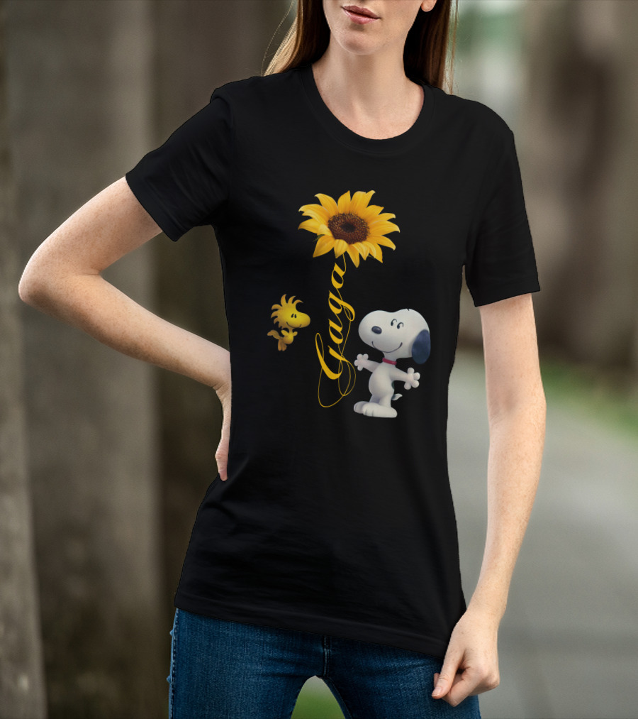 Gaga Snoopy Woodstock Sunflower T-Shirt