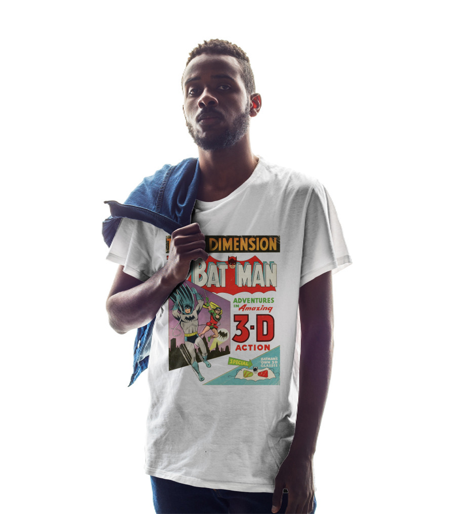Three Dimension 3-D Batman Adventures In Amazing 3-D Action Special Batman's Own 3-D Glasses T-Shirt