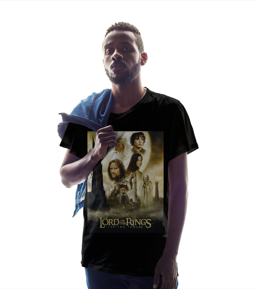 The Lord Of The Rings The Two Towers Movie Characters And Towers T-Shirt