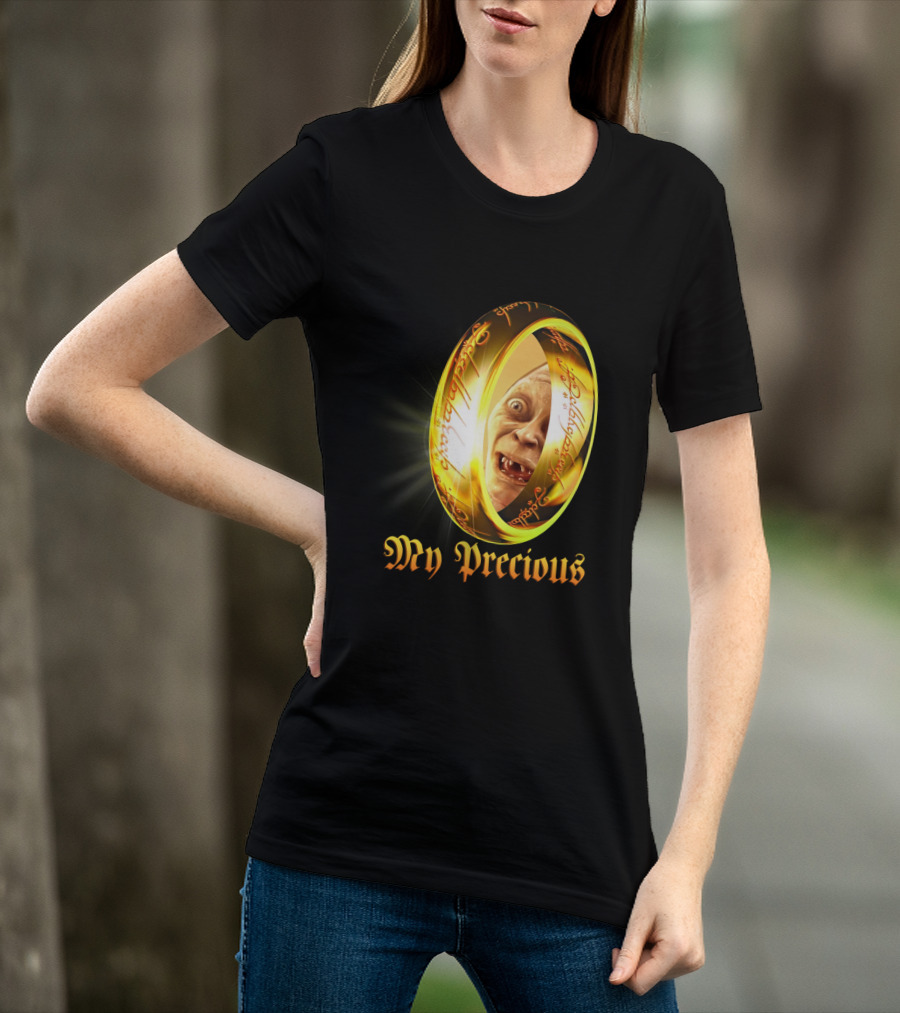 Lord Of The Rings My Precious Ring Gollum Reflection T-Shirt