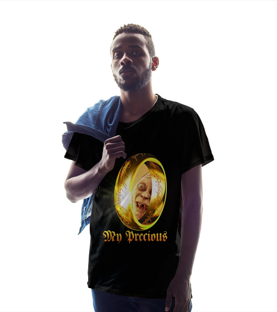 Lord Of The Rings My Precious Ring Gollum Reflection T-Shirt