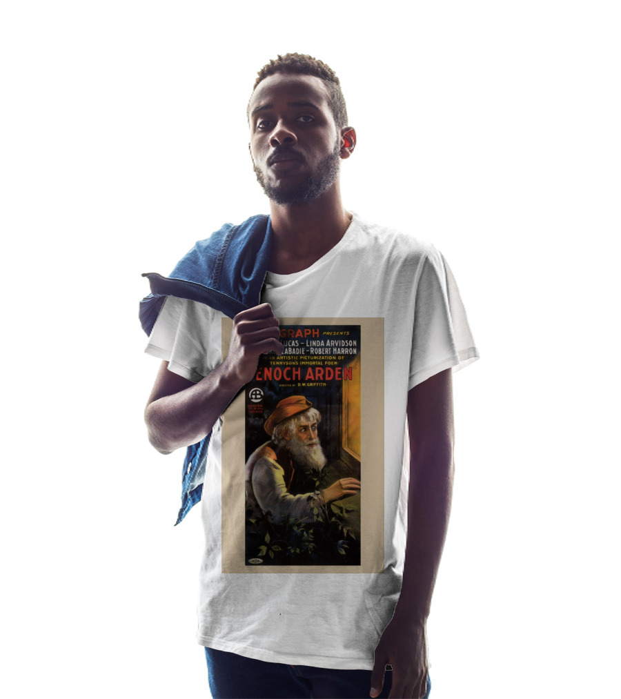 BIOGRAPH Presents Enoch Arden Wilfred Lucas Linda Arvidson Florence Labadie Robert Harron D.W. Griffith Tennyson's Immortal Poem T-Shirt
