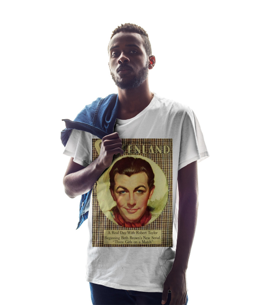 Screenland 15c A Real Day With Robert Taylor Beginning Beth Brown's New Serial Three Girls On A Match T-Shirt
