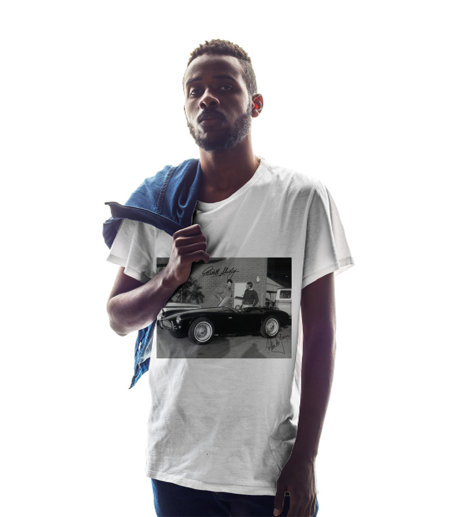 1963 Steve McQueen Carroll Shelby Cobra Classic Car Photo T-Shirt