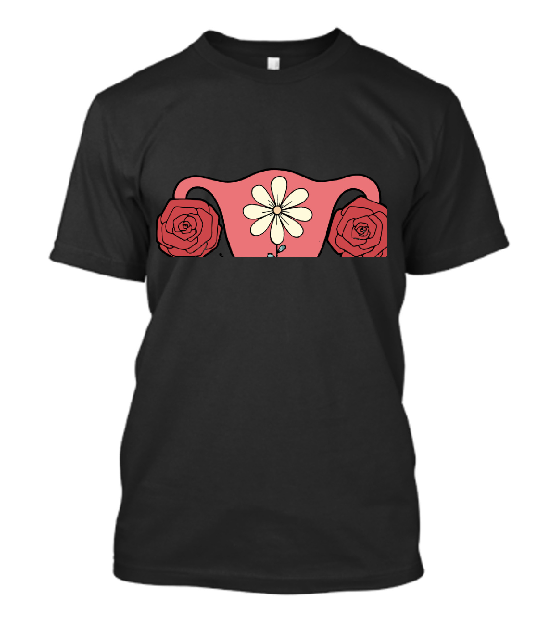 Grow A Pair Uterus Cute Feminist Flowers Roses Iconic Empowerment T-Shirt