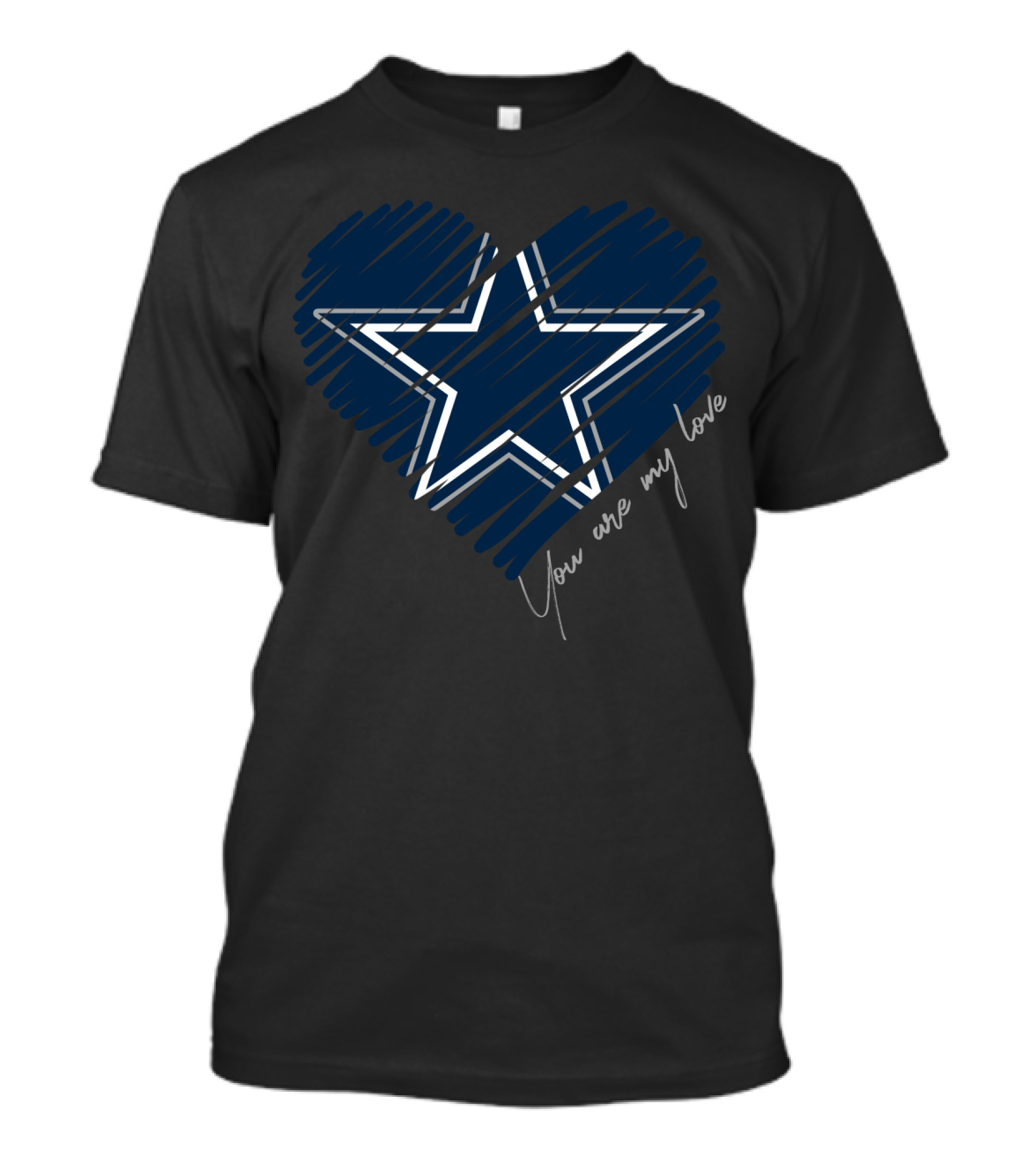 Dallas Cowboys You Are My Love Star Heart T-Shirt