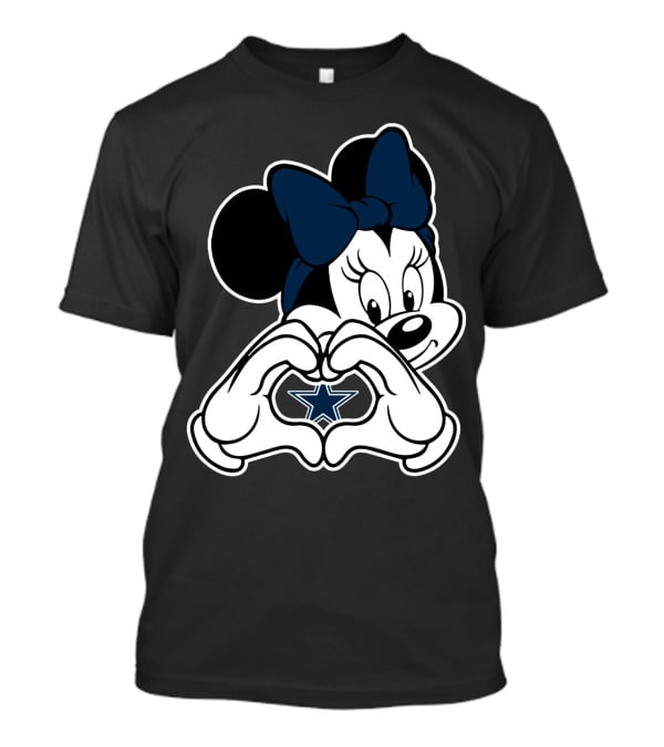 Dallas Cowboys Minnie Mouse Heart Star T-Shirt