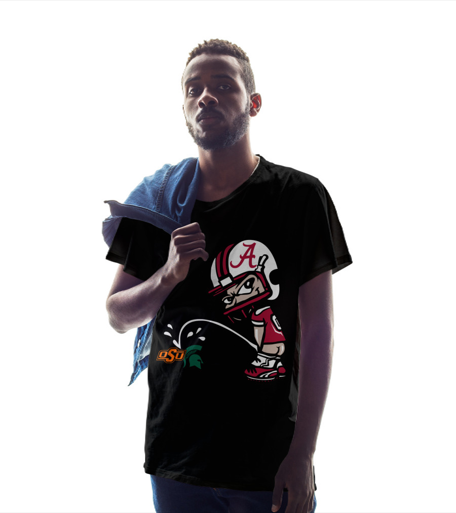 Alabama Crimson Tide Football Vs Osu Spartans Rivalry Satire T-Shirt