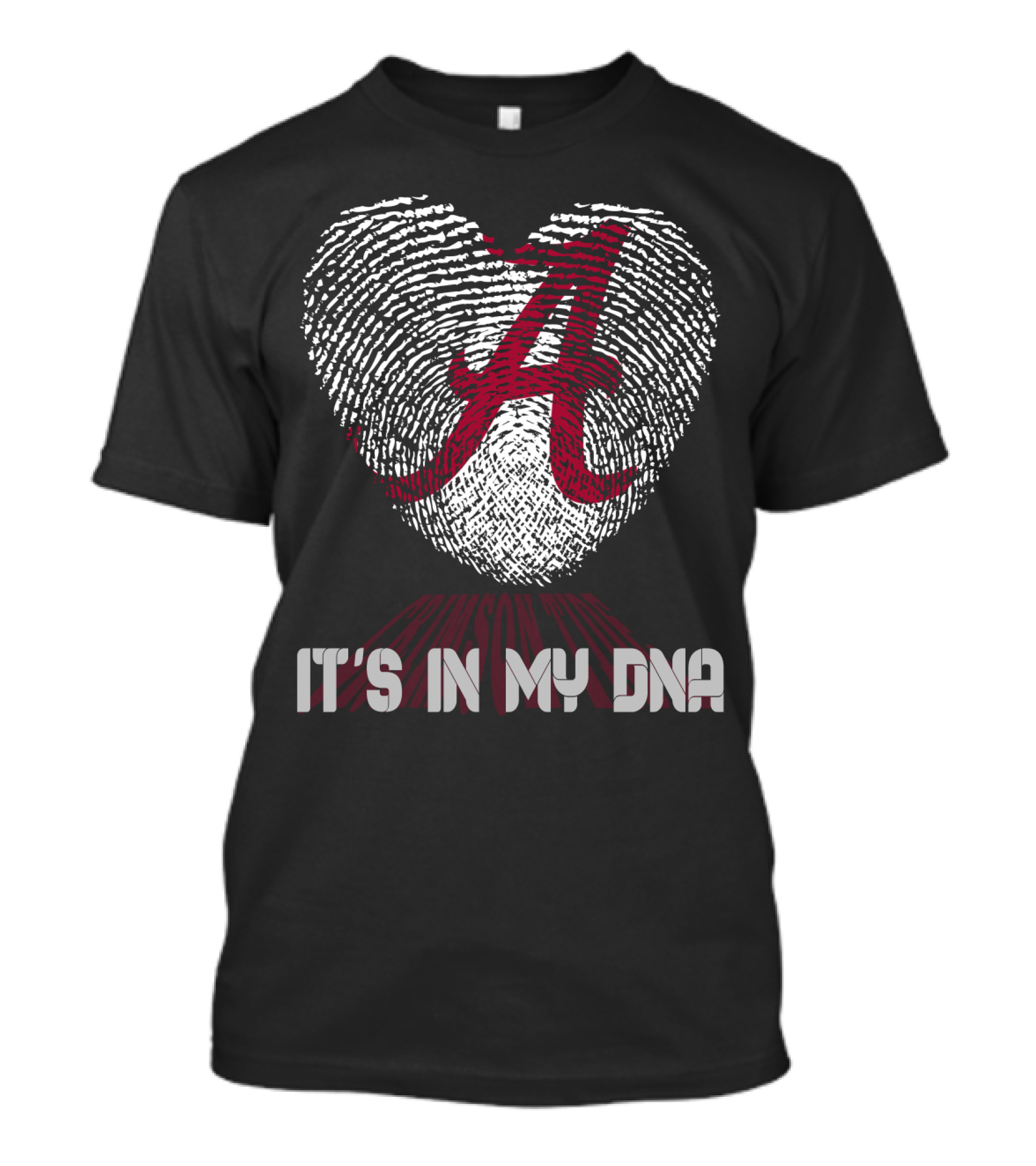 Alabama Crimson Tide A Heart It's In My Dna T-Shirt