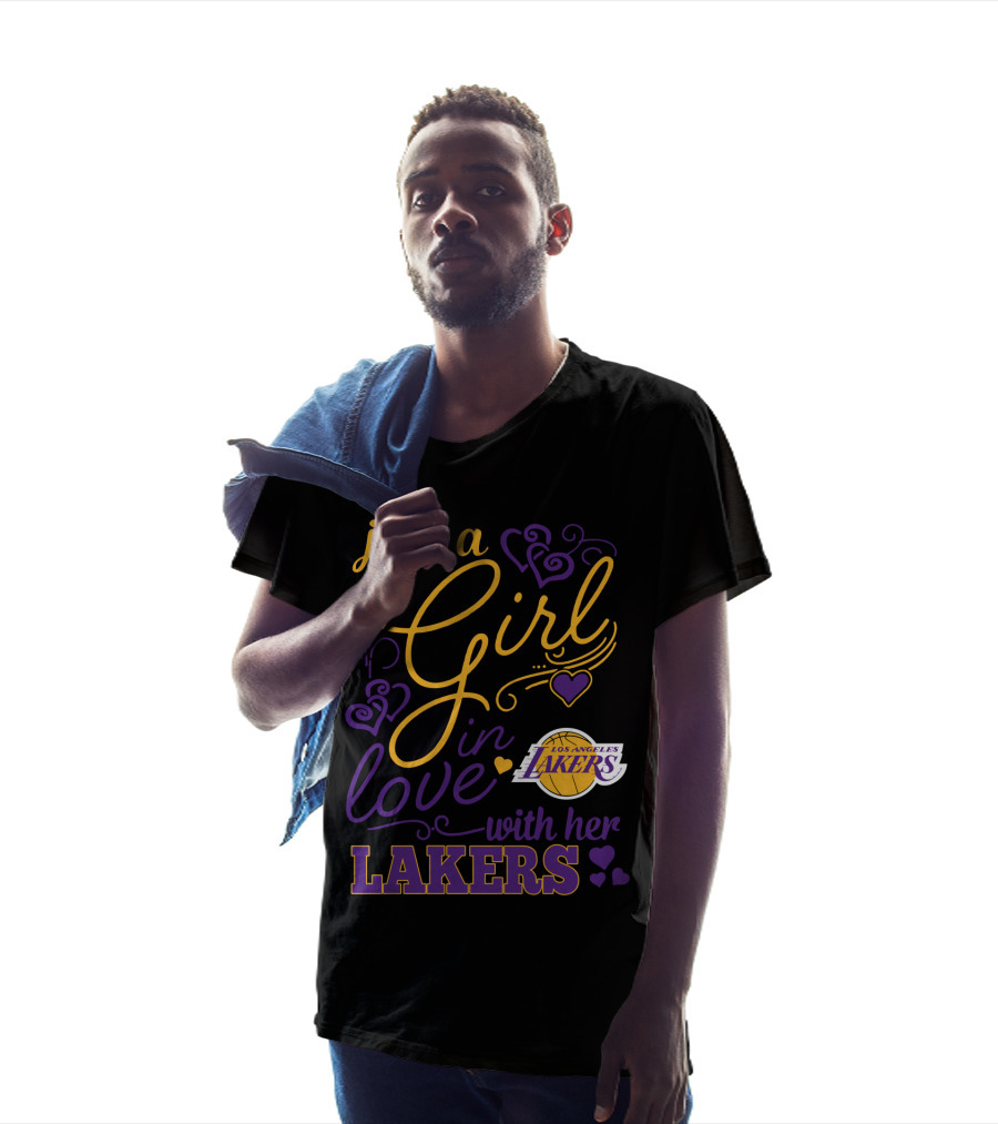 Just A Girl In Love With Her Los Angeles Lakers T-Shirt