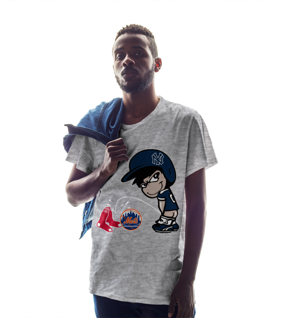 New York Yankees Vs Red Sox Mets Rivalry T-Shirt