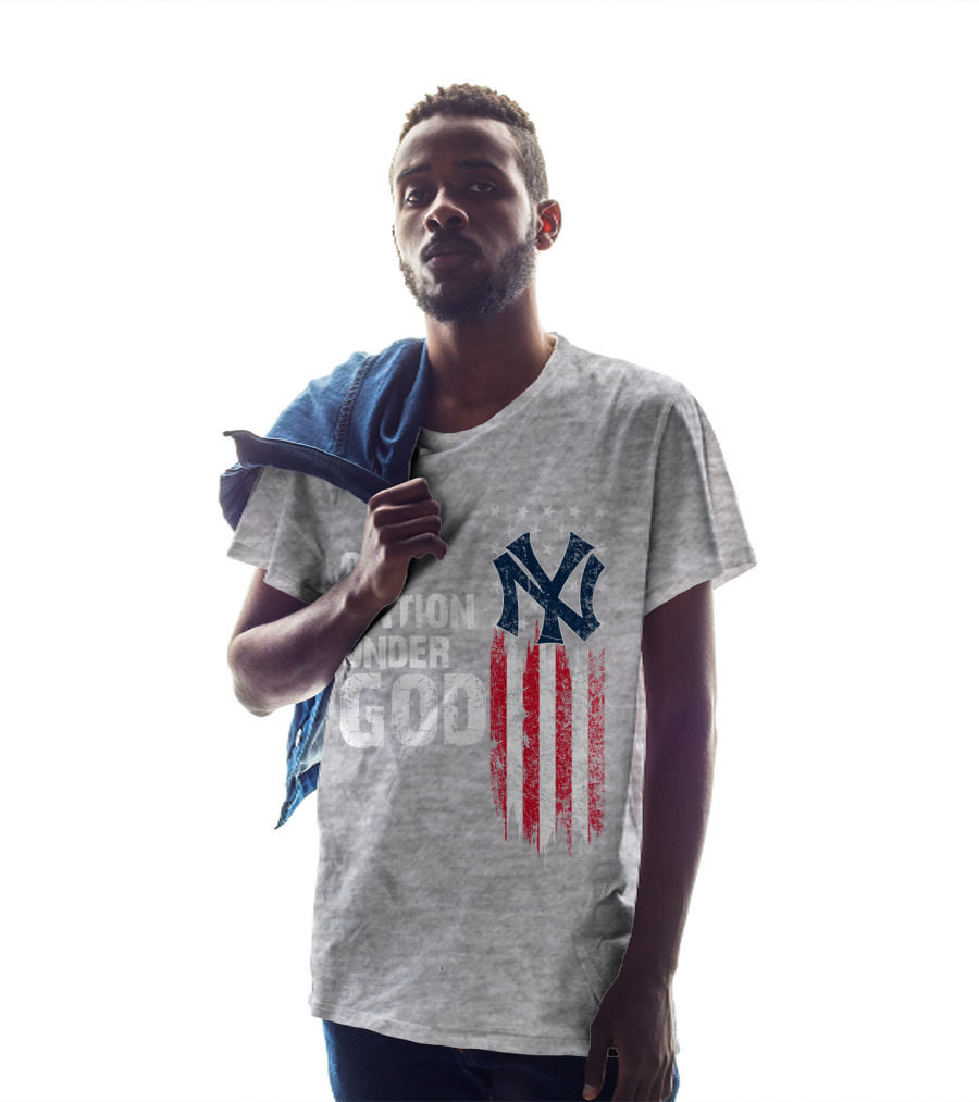 Ny Yankees One Nation Under God American Flag T-Shirt