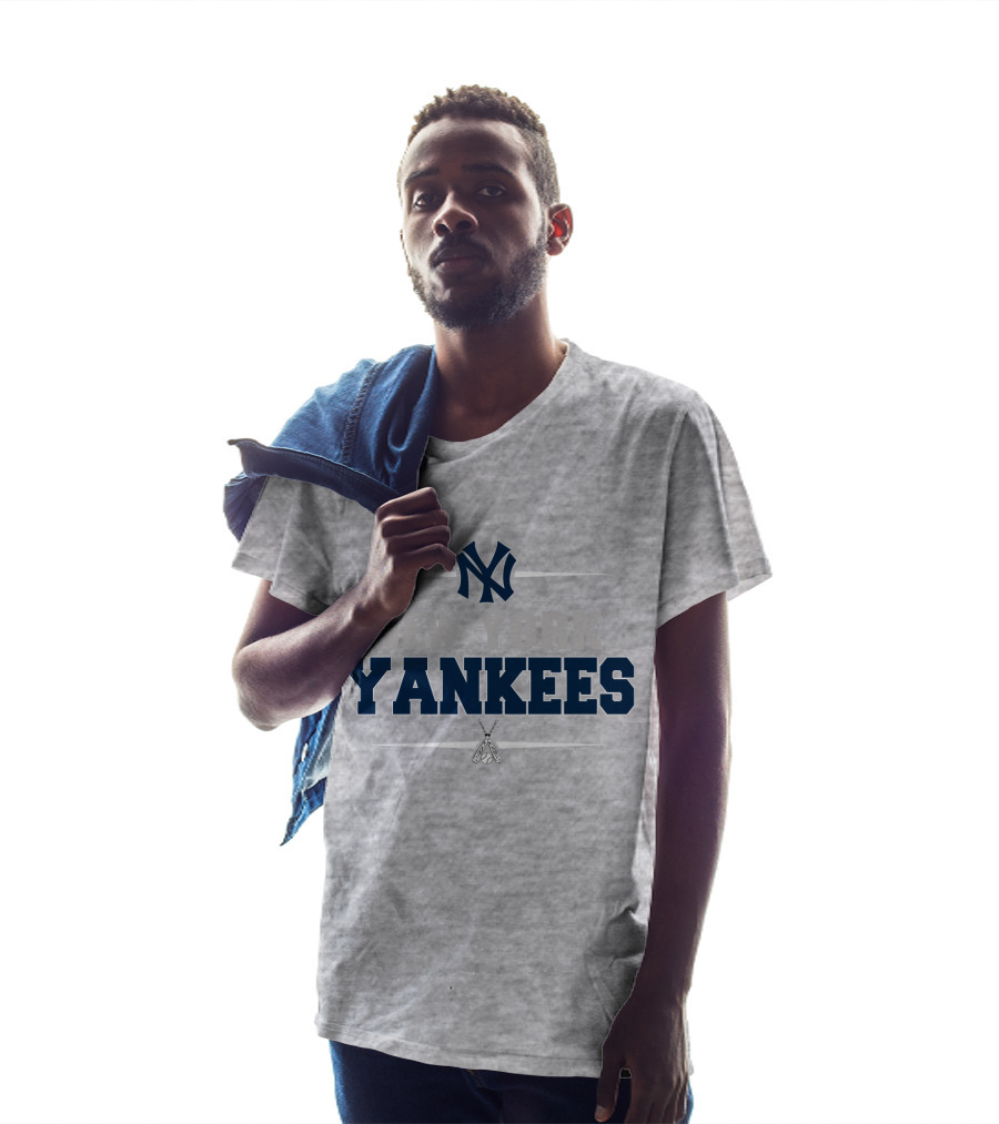 New York Yankees Ny Logo With Baseball Bats T-Shirt