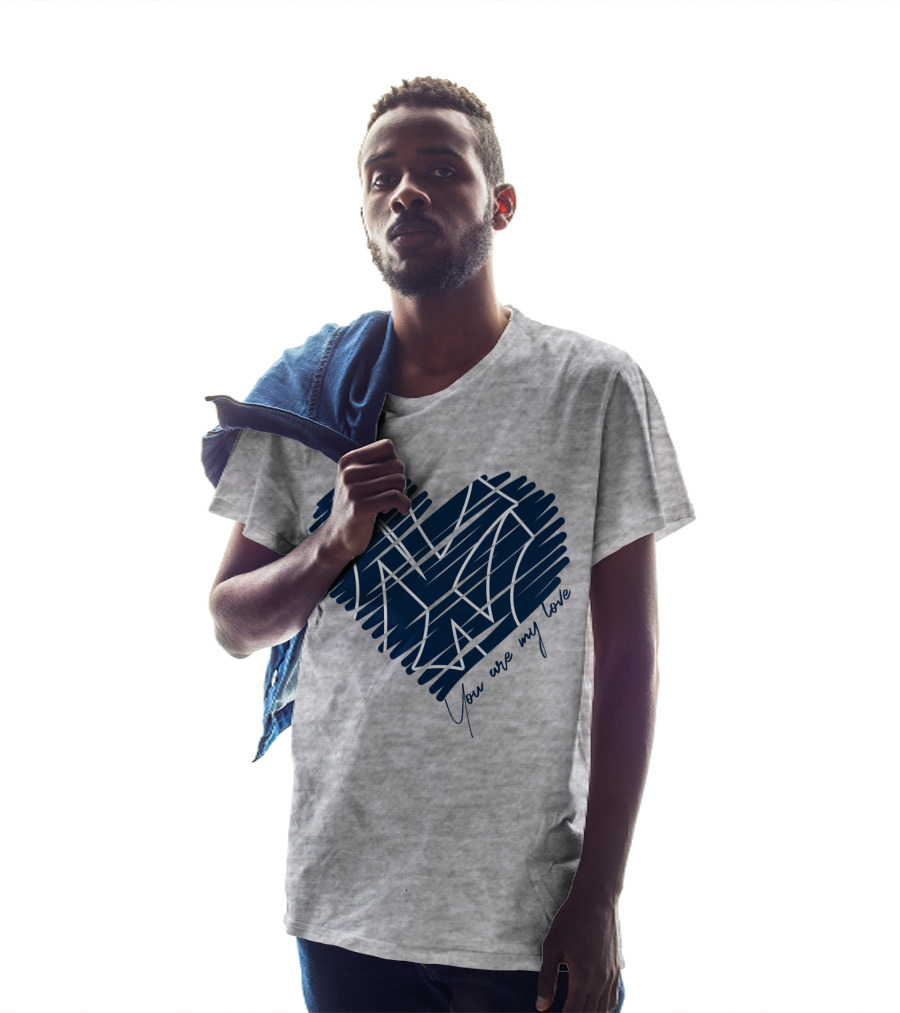 New York Yankees You Are My Love Heart T-Shirt