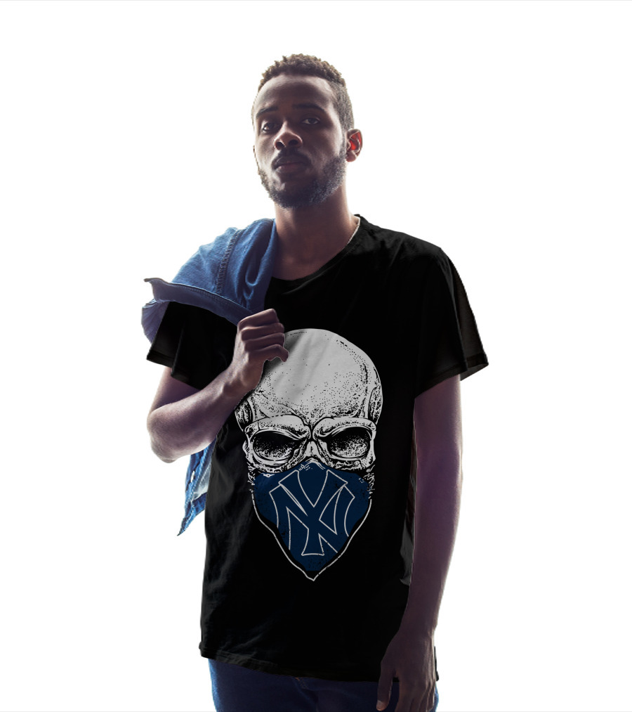 New York Yankees Skull Mask T-Shirt