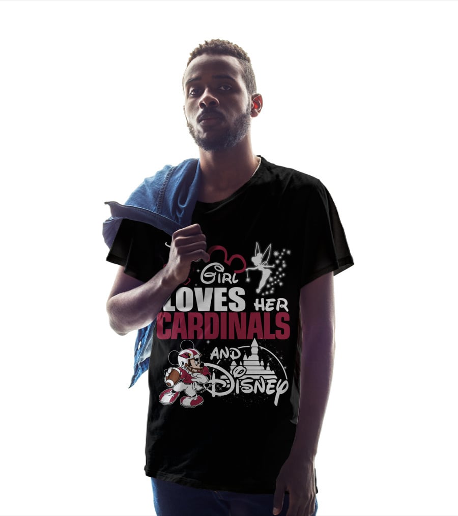 This Girl Loves Her Cardinals And Disney T-Shirt