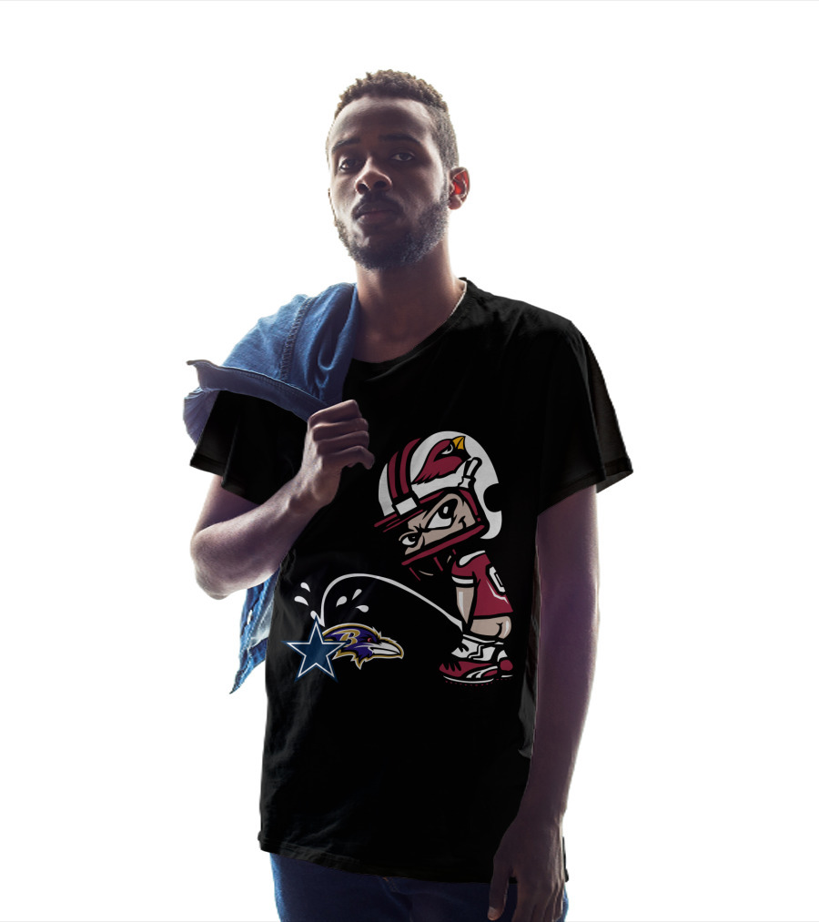 Cardinals Fans Satirical Rivalry With Cowboys And Ravens T-Shirt