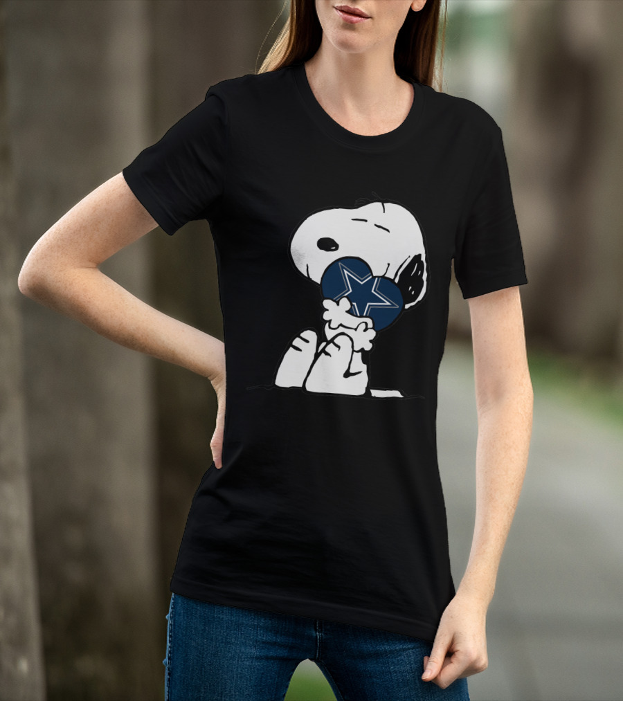Dallas Cowboys Snoopy Heart Fans Star T-Shirt