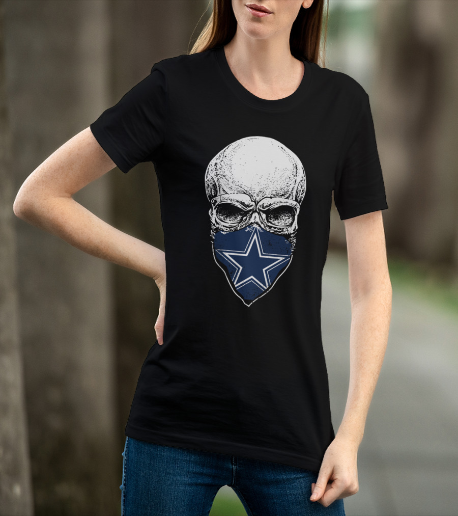 Dallas Cowboys Fans Skull Mask Star T-Shirt