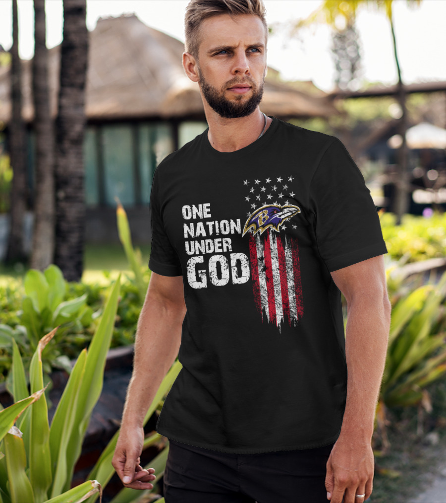 One Nation Under God Baltimore Ravens T-Shirt
