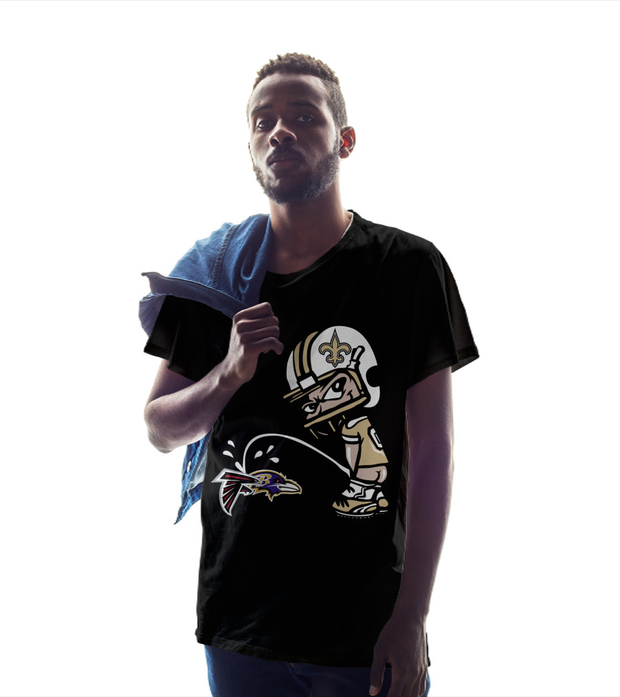 New Orleans Saints Vs Falcons And Ravens Rivalry Humor T-Shirt