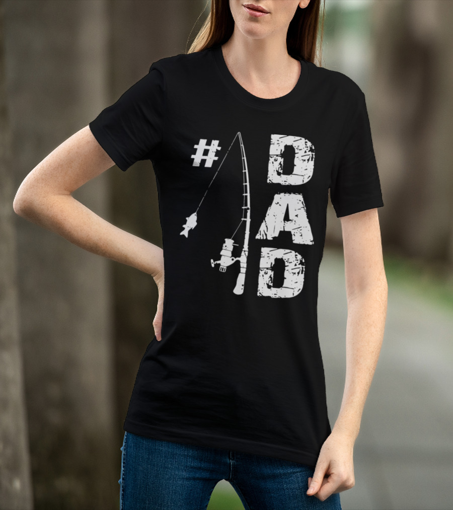 Dad Fishing Rod And Fish T-Shirt