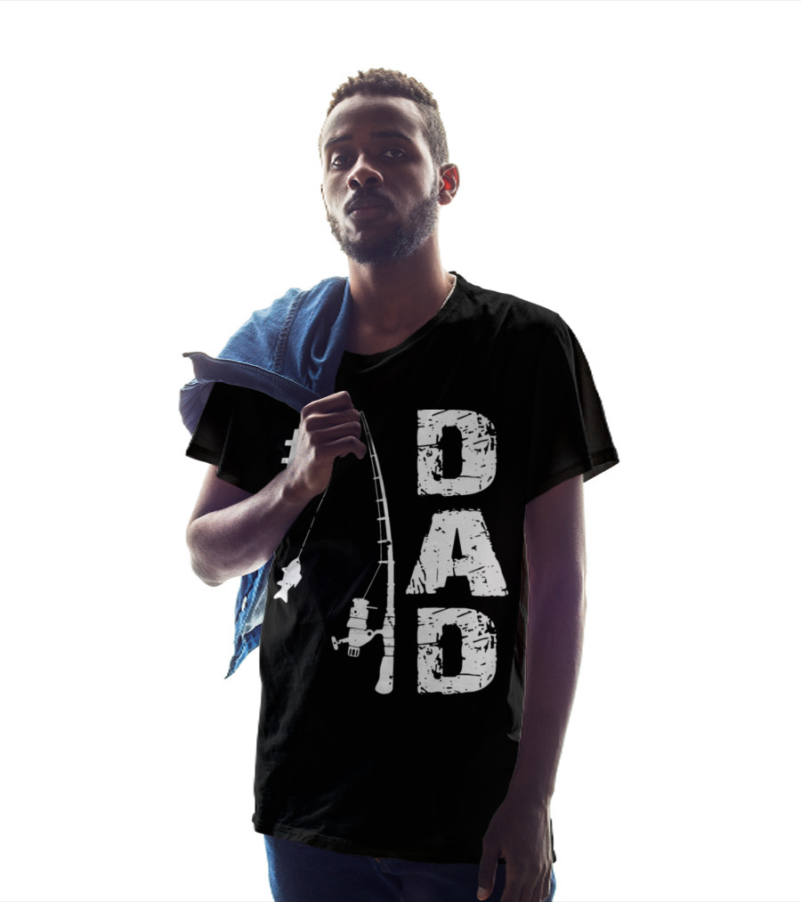 Dad Fishing Rod And Fish T-Shirt