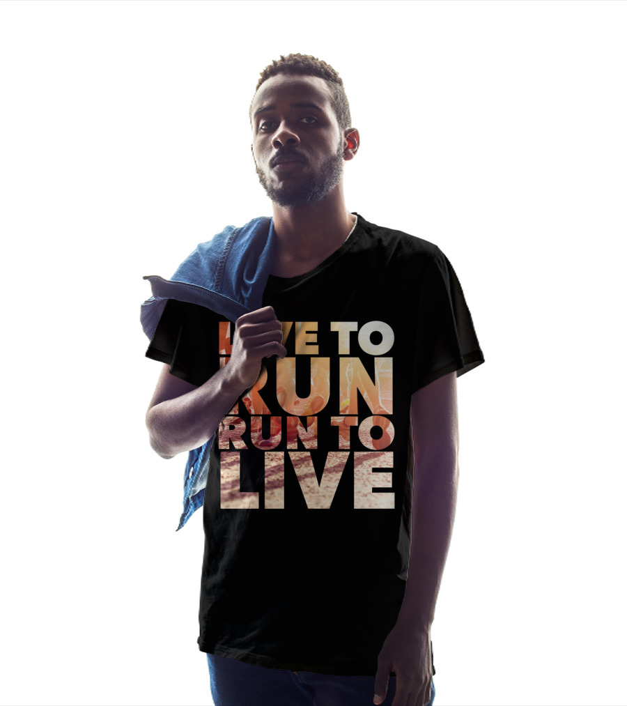 LIVE TO RUN RUN TO LIVE Runners Motivation T-Shirt