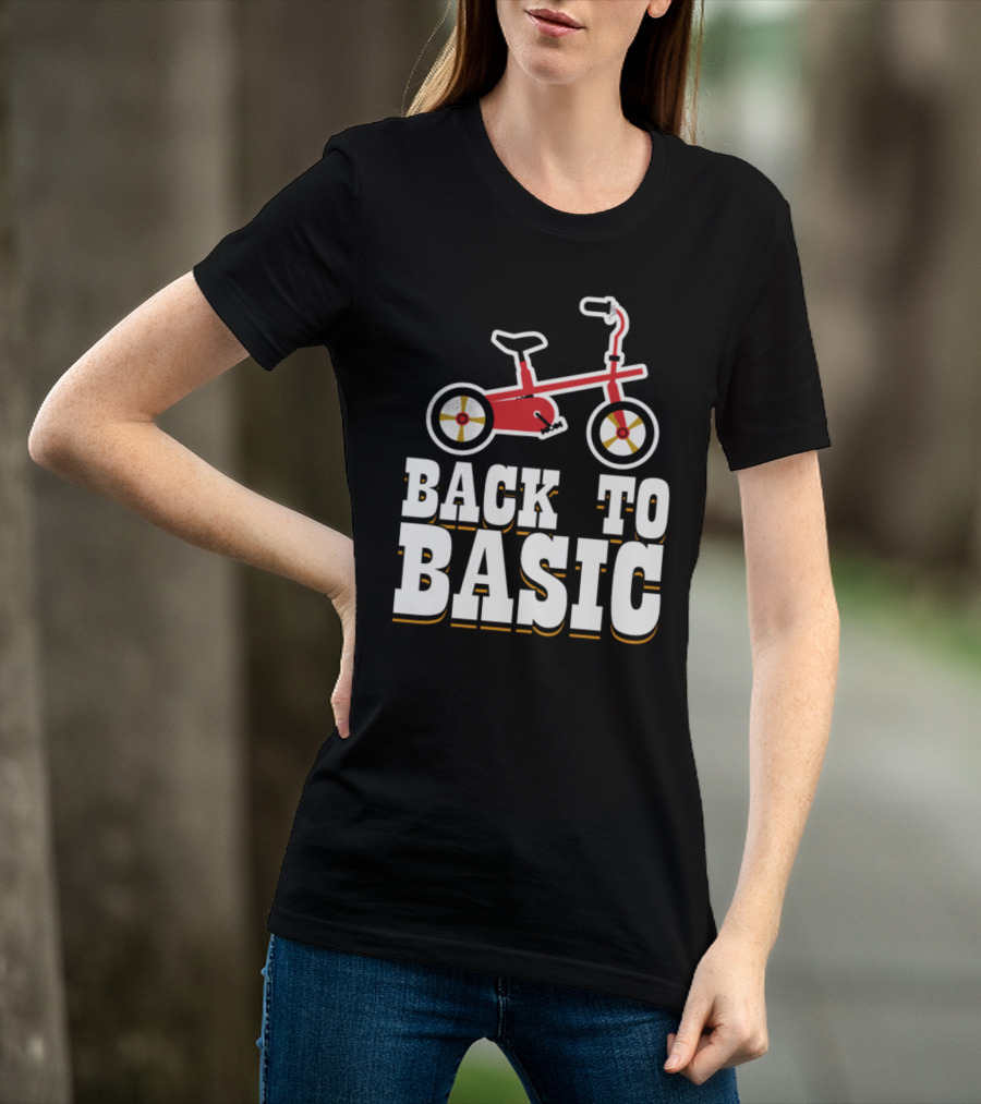 Back To Basic Red Tricycle T-Shirt