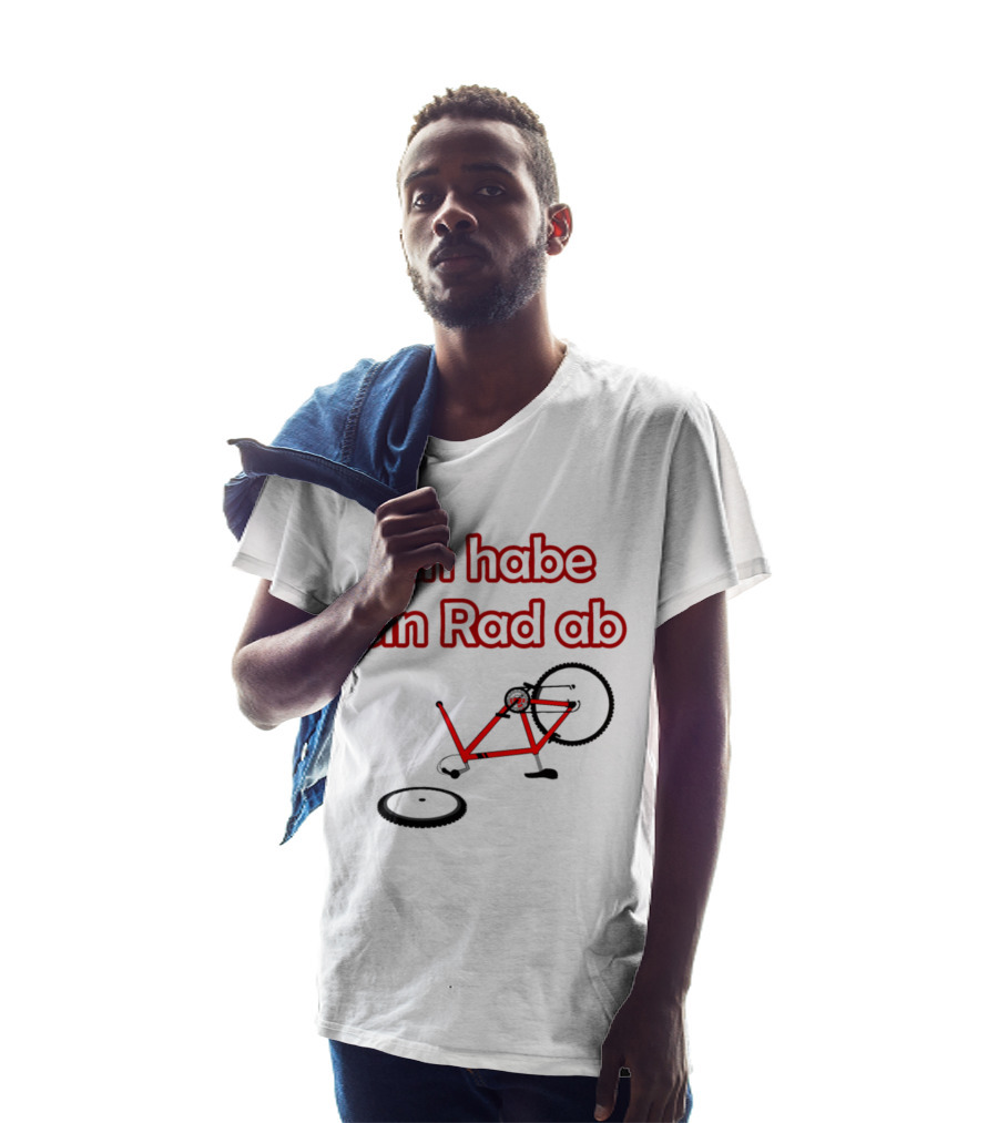 Ich Habe Ein Rad Ab Funny Cycling Quote Bike Riding T-Shirt