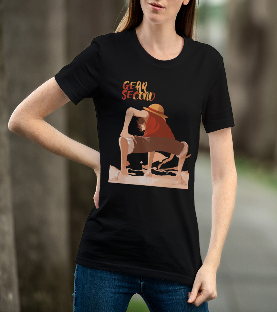 Gear Second Luffy Stance Iconic Anime Character Pose T-Shirt