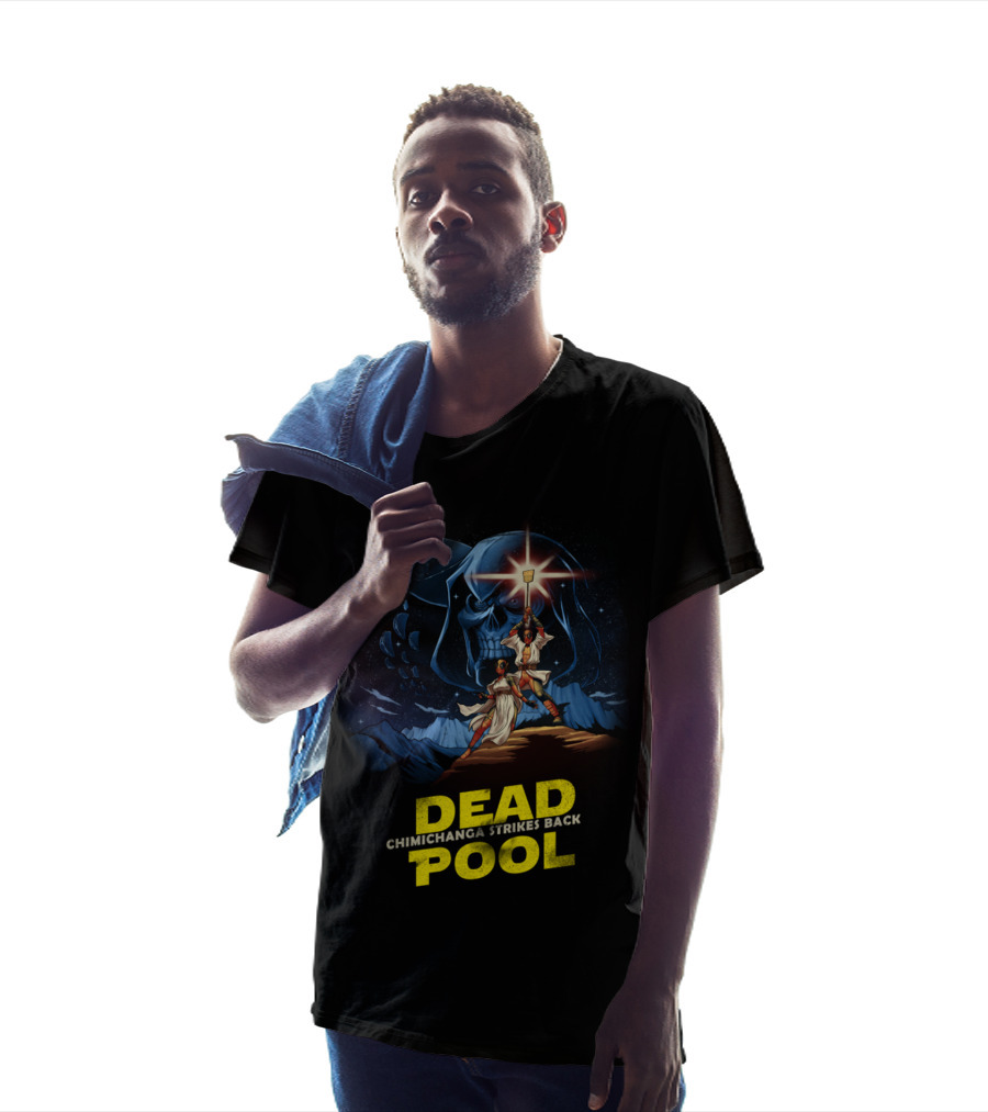 Deadpool Chimichanga Strikes Back Star Wars T-Shirt