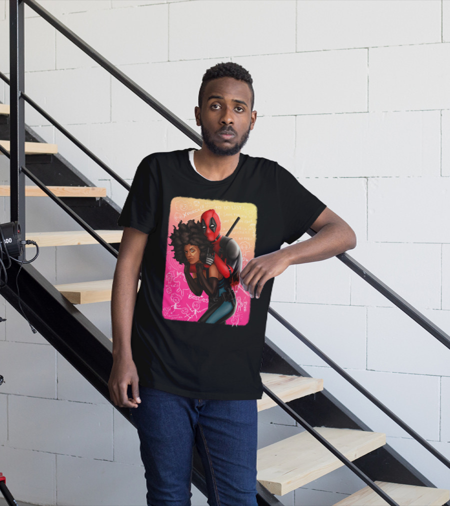 Deadpool And Domino Besties X-Force To Do List T-Shirt