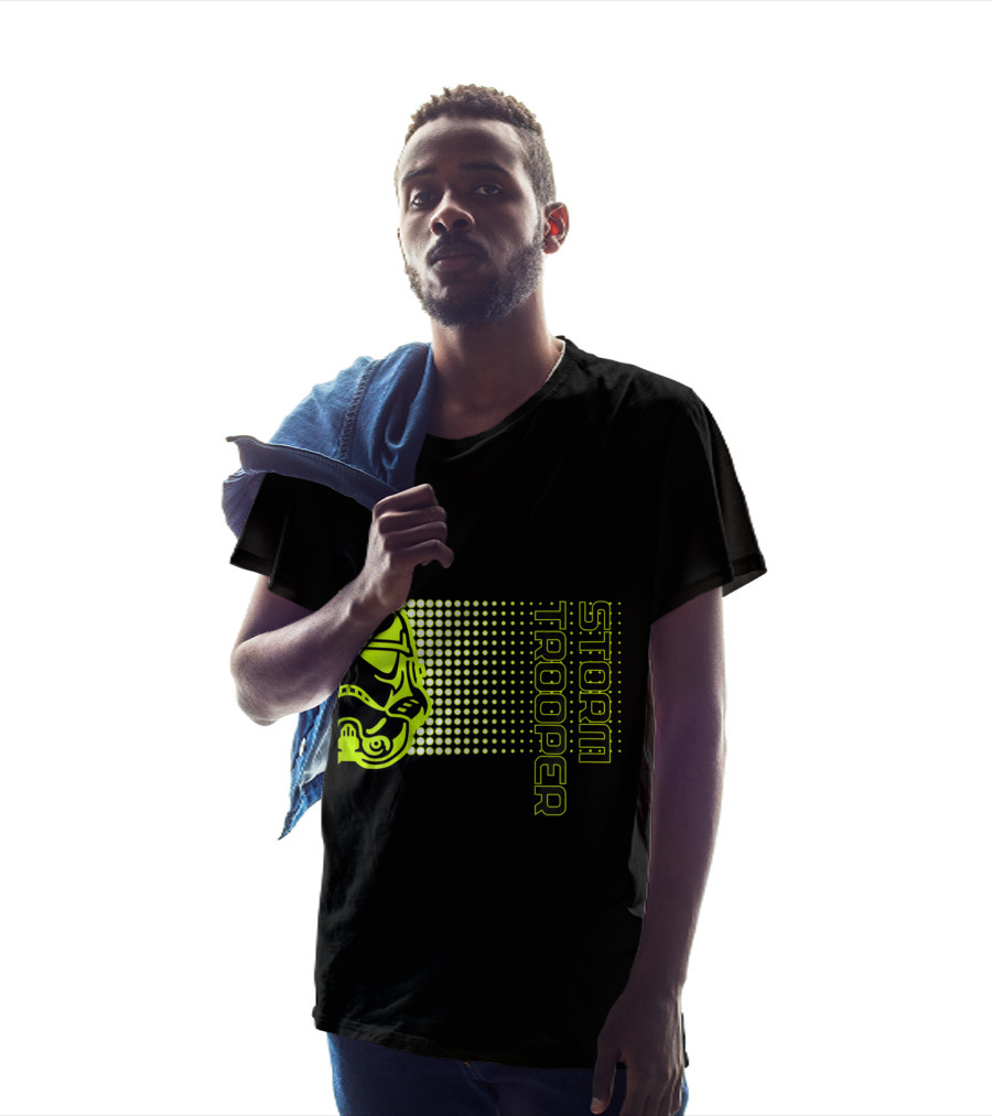 Kids Star Wars Storm Trooper Neon Dot Fade T-Shirt