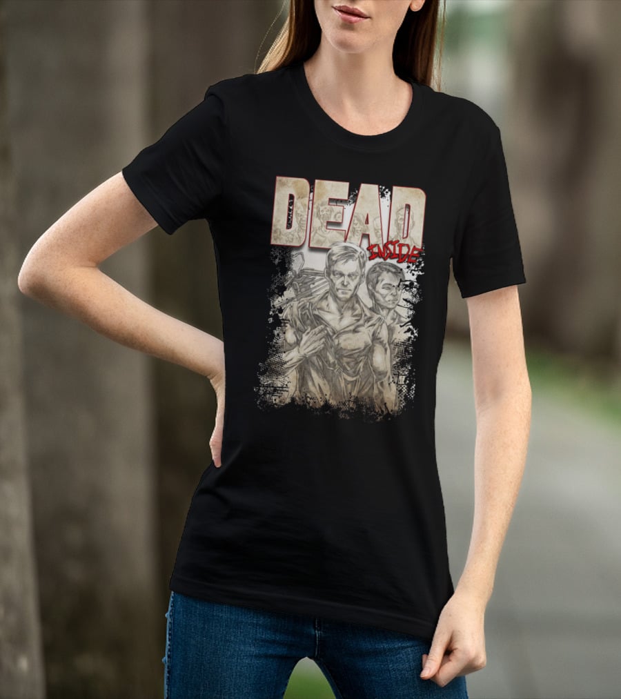 DEAD Inside Sketch Style Gritty Duo T-Shirt