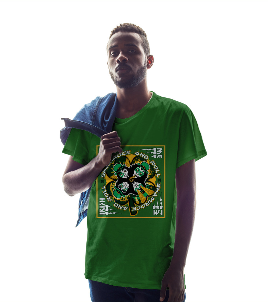 KISS Shamrock And Roll Irish T-Shirt