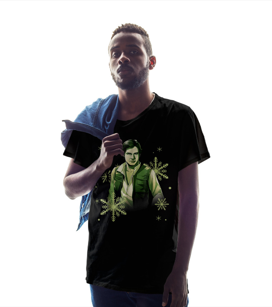 Star Wars Han Solo Christmas Noel Snowflake Fan T-Shirt